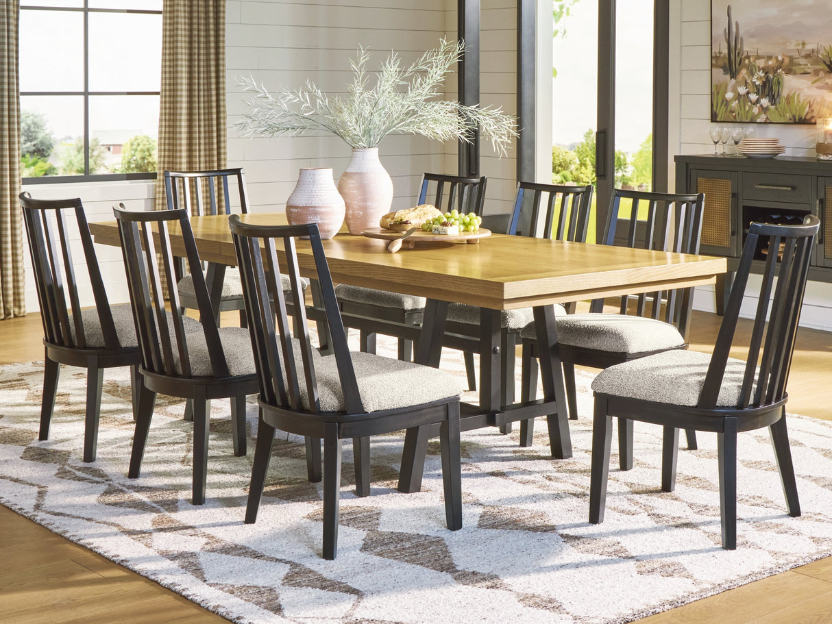 Galliden Extension Dining Table and 8 Chairs from Ashley Furniture - Luna Furniture