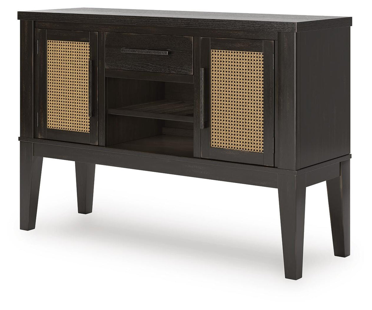 Galliden Black Dining Server from Ashley - Luna Furniture