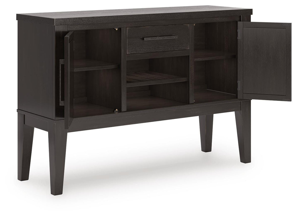 Galliden Black Dining Server from Ashley - Luna Furniture