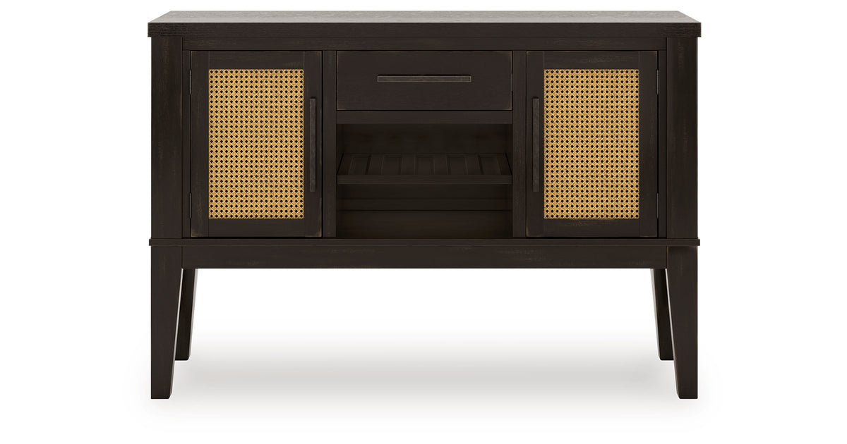 Galliden Black Dining Server from Ashley - Luna Furniture