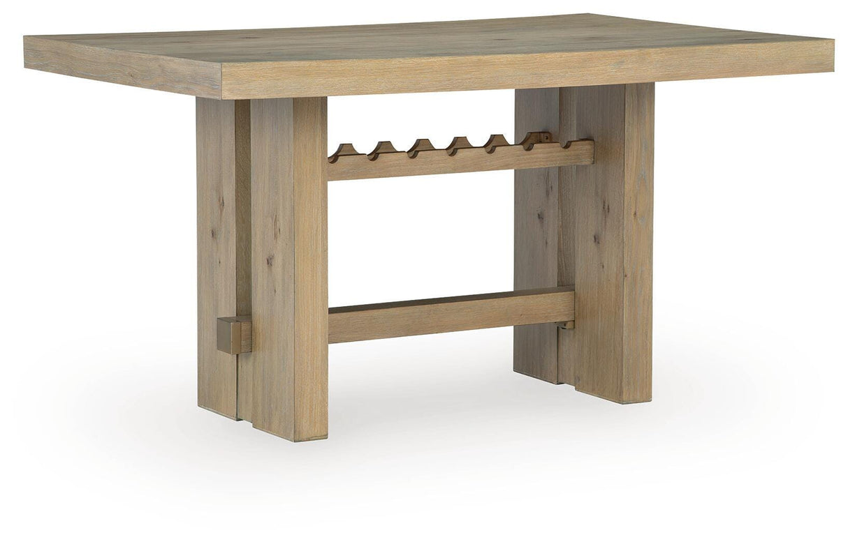 Lasinger Light Brown Counter Height Dining Table from Ashley - Luna Furniture
