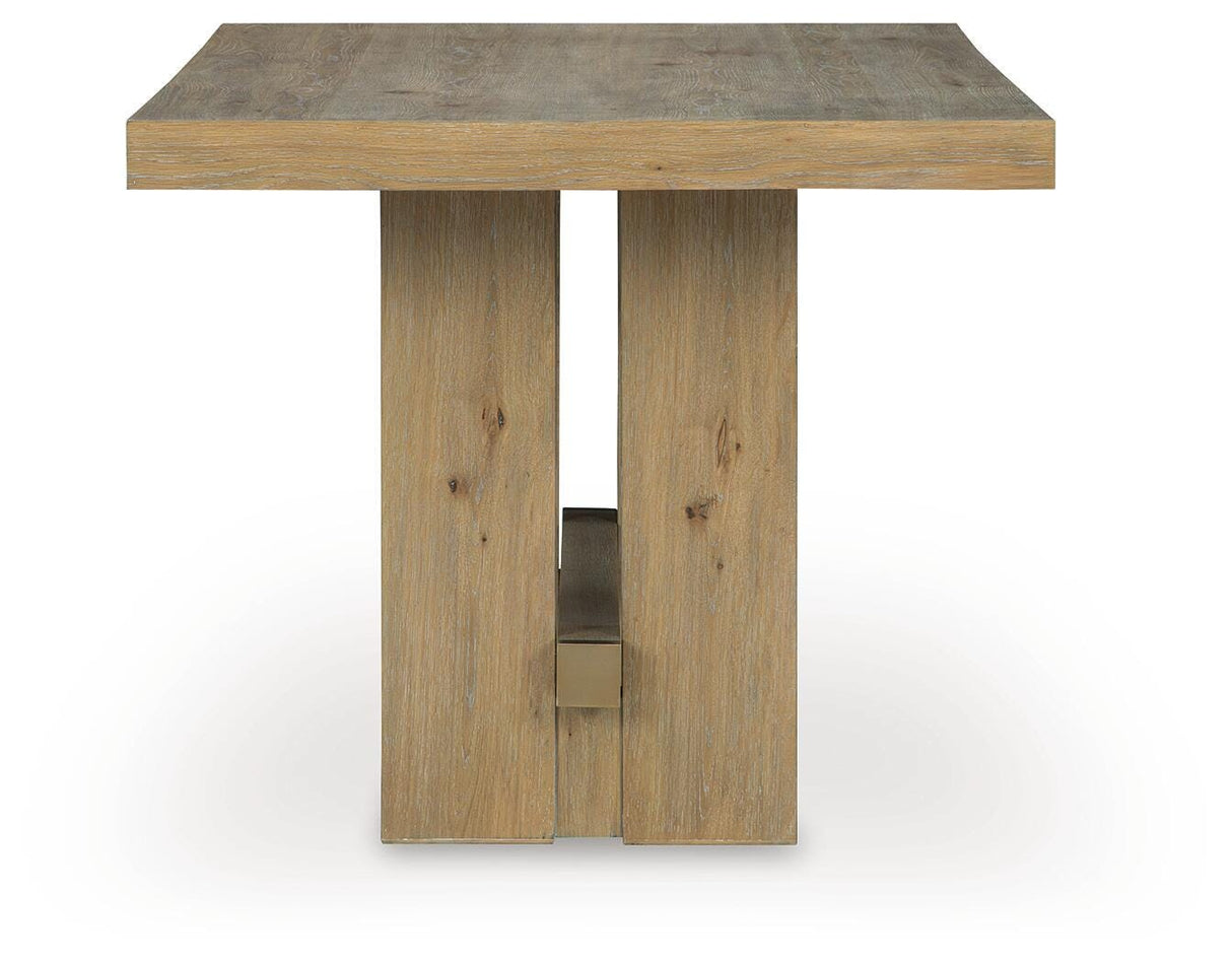 Lasinger Light Brown Counter Height Dining Table from Ashley - Luna Furniture