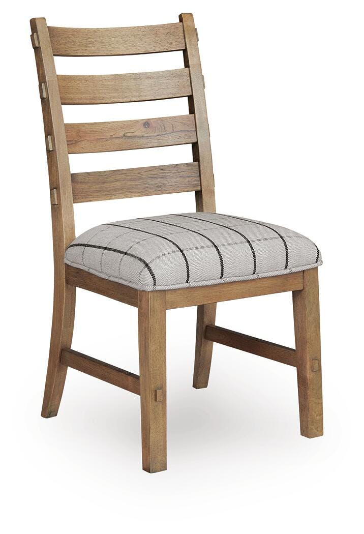 Ridgester Natural Brown Ladderback Dining Chair, Set of 2 from Ashley Furniture - Luna Furniture