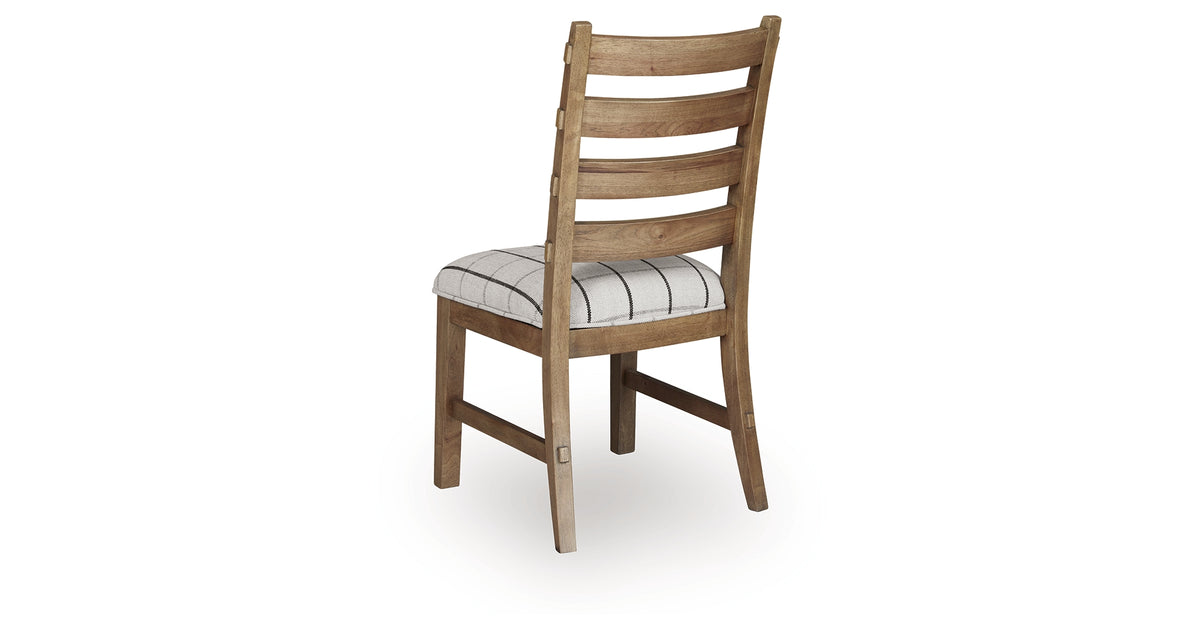 Ridgester Natural Brown Ladderback Dining Chair, Set of 2 from Ashley Furniture - Luna Furniture