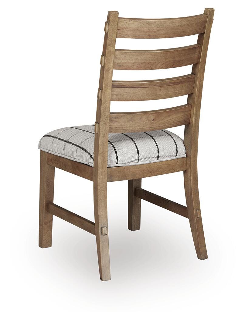 Ridgester Natural Brown Ladderback Dining Chair, Set of 2 from Ashley Furniture - Luna Furniture