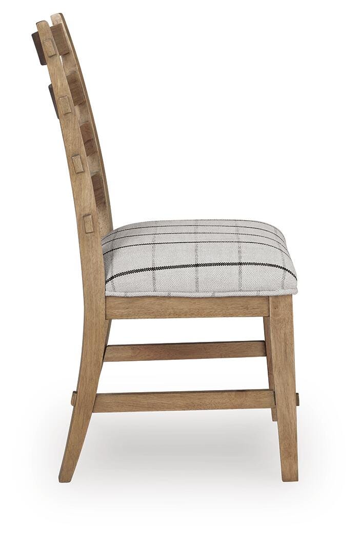 Ridgester Natural Brown Ladderback Dining Chair, Set of 2 from Ashley Furniture - Luna Furniture