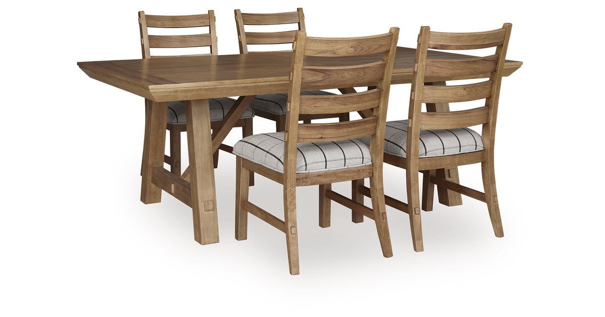Ridgester Extension Dining Table and 4 Chairs from Ashley Furniture - Luna Furniture