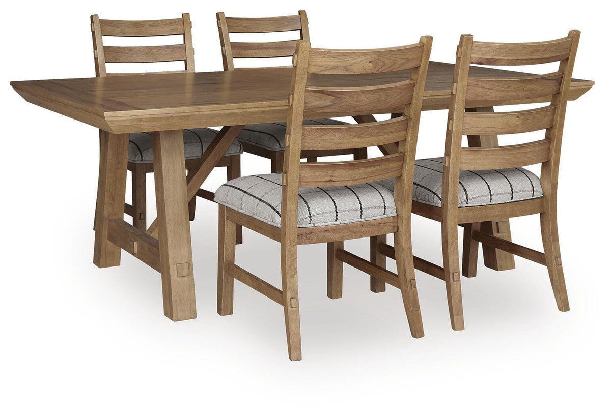 Ridgester Extension Dining Table and 4 Chairs from Ashley Furniture - Luna Furniture