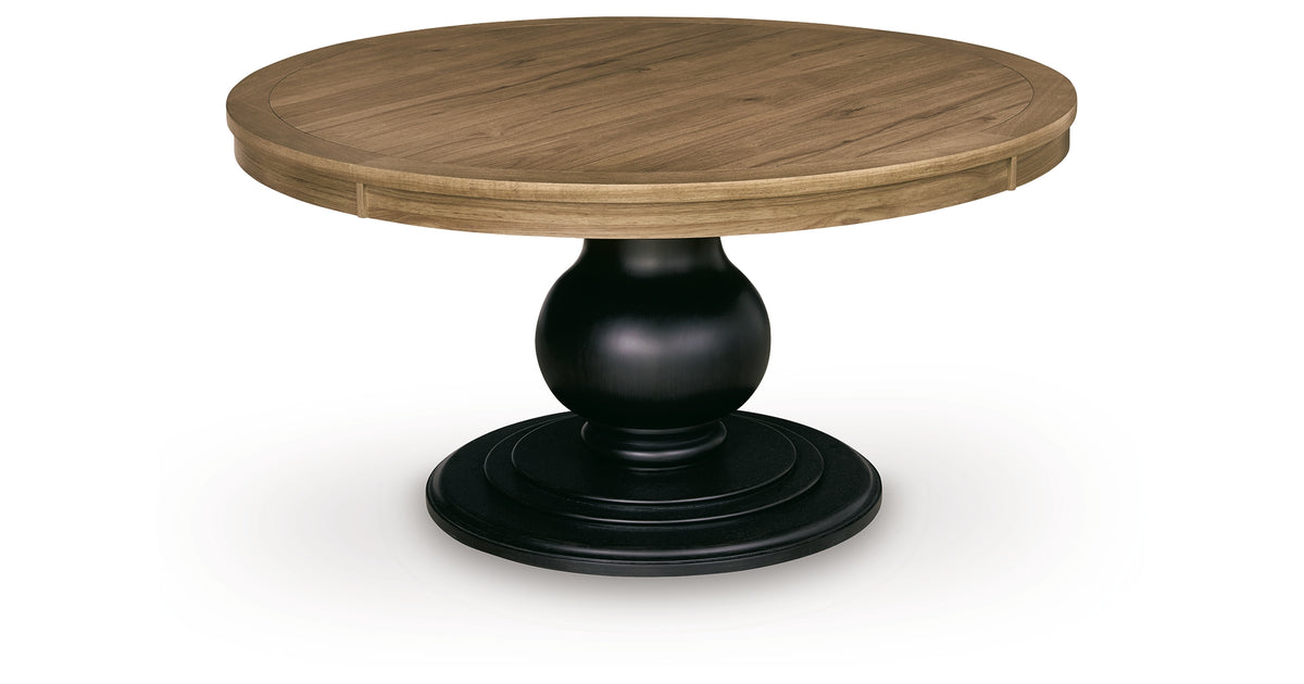 Ridgester Brown/Black Round Dining Room Set from Ashley - Luna Furniture