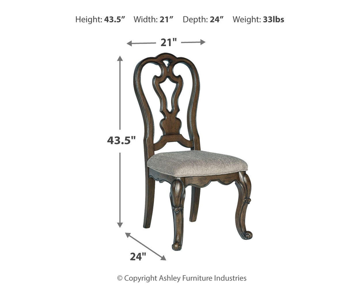 Maylee Dark Brown Dining Table and 10 Chairs from Ashley Furniture - Luna Furniture