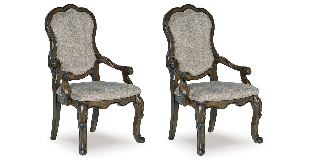 Maylee Dining Table and 4 Chairs and Bench in Dark Brown from Ashley Furniture - Luna Furniture