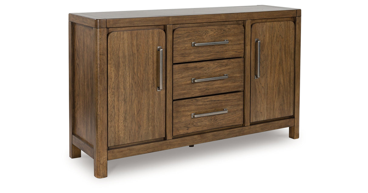 Cabalynn Counter Height Dining Table and 4 Barstools with Storage in Light Brown from Ashley - Luna Furniture