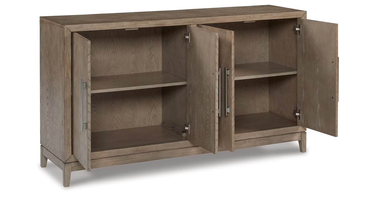 Chrestner Gray Dining Server from Ashley Furniture - Luna Furniture