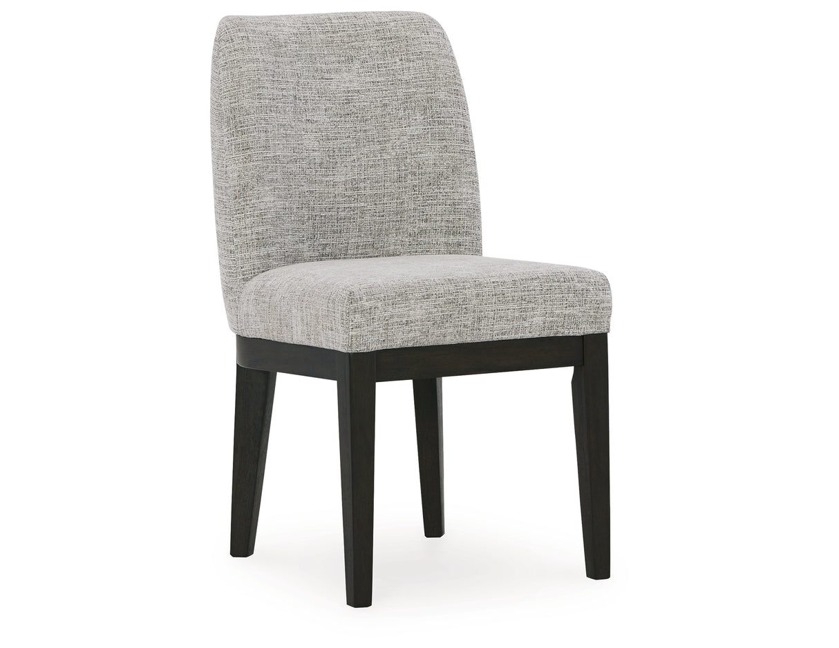 Burkhaus Dark Brown Dining Table and 8 Chairs with Server from Ashley - Luna Furniture