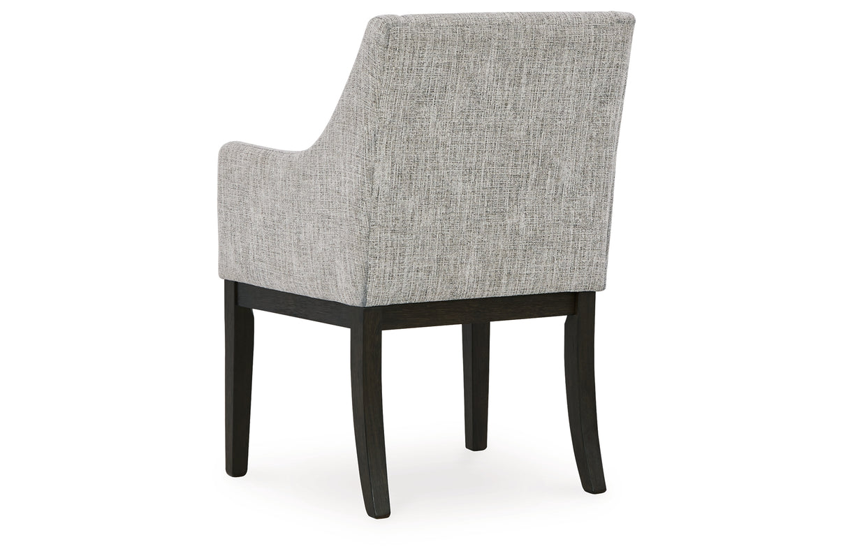 Burkhaus Dining Table and 8 Chairs with Storage in Dark Brown from Ashley - Luna Furniture