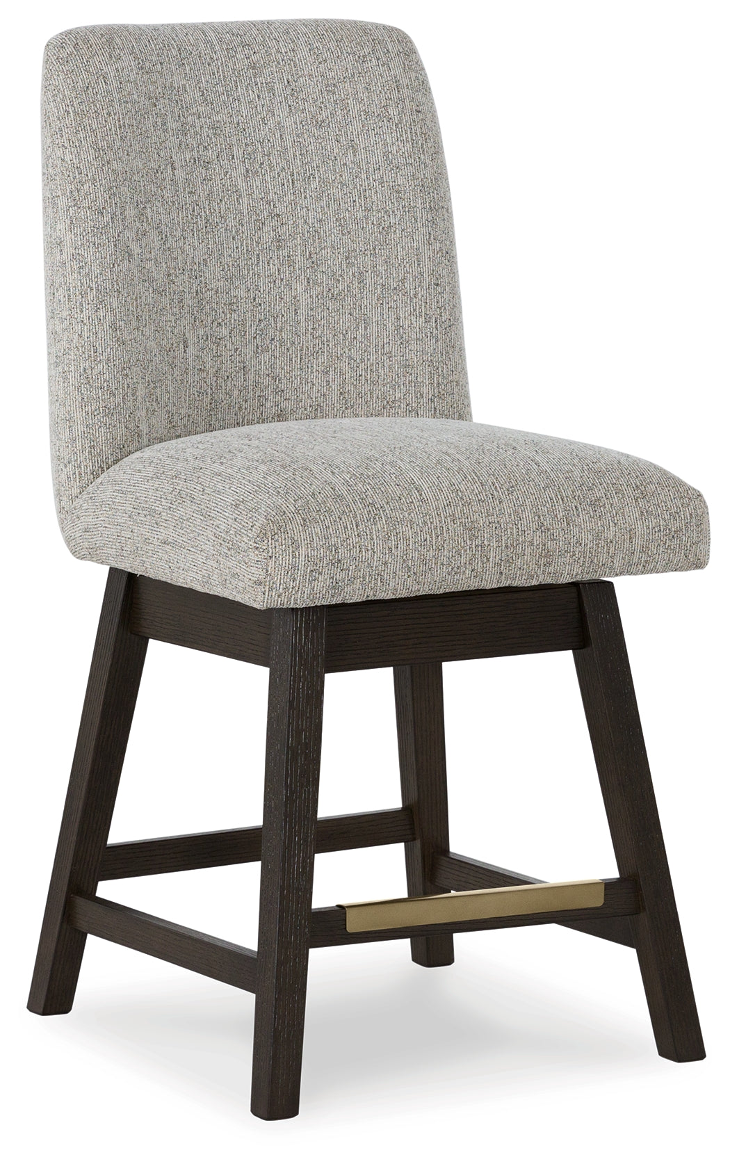 Burkhaus Beige/Dark Brown Counter Height Barstool, Set of 2 from Ashley - Luna Furniture