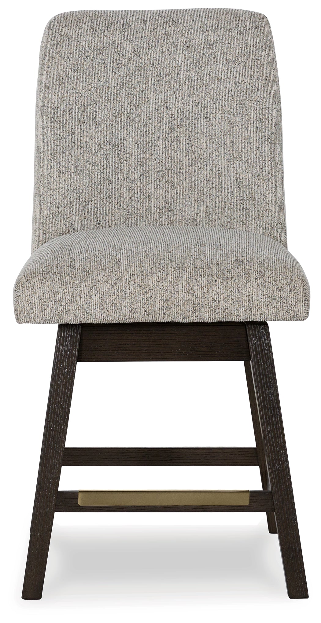 Burkhaus Beige/Dark Brown Counter Height Barstool, Set of 2 from Ashley - Luna Furniture