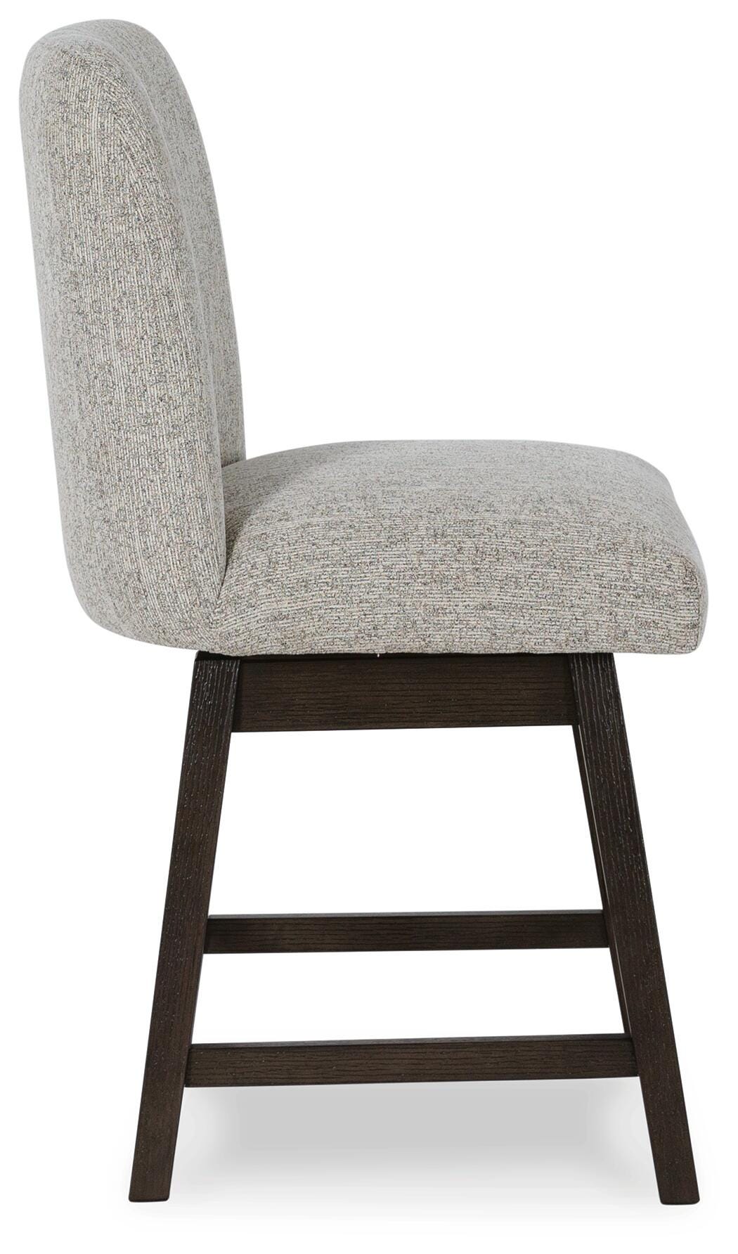 Burkhaus Beige/Dark Brown Counter Height Barstool, Set of 2 from Ashley - Luna Furniture