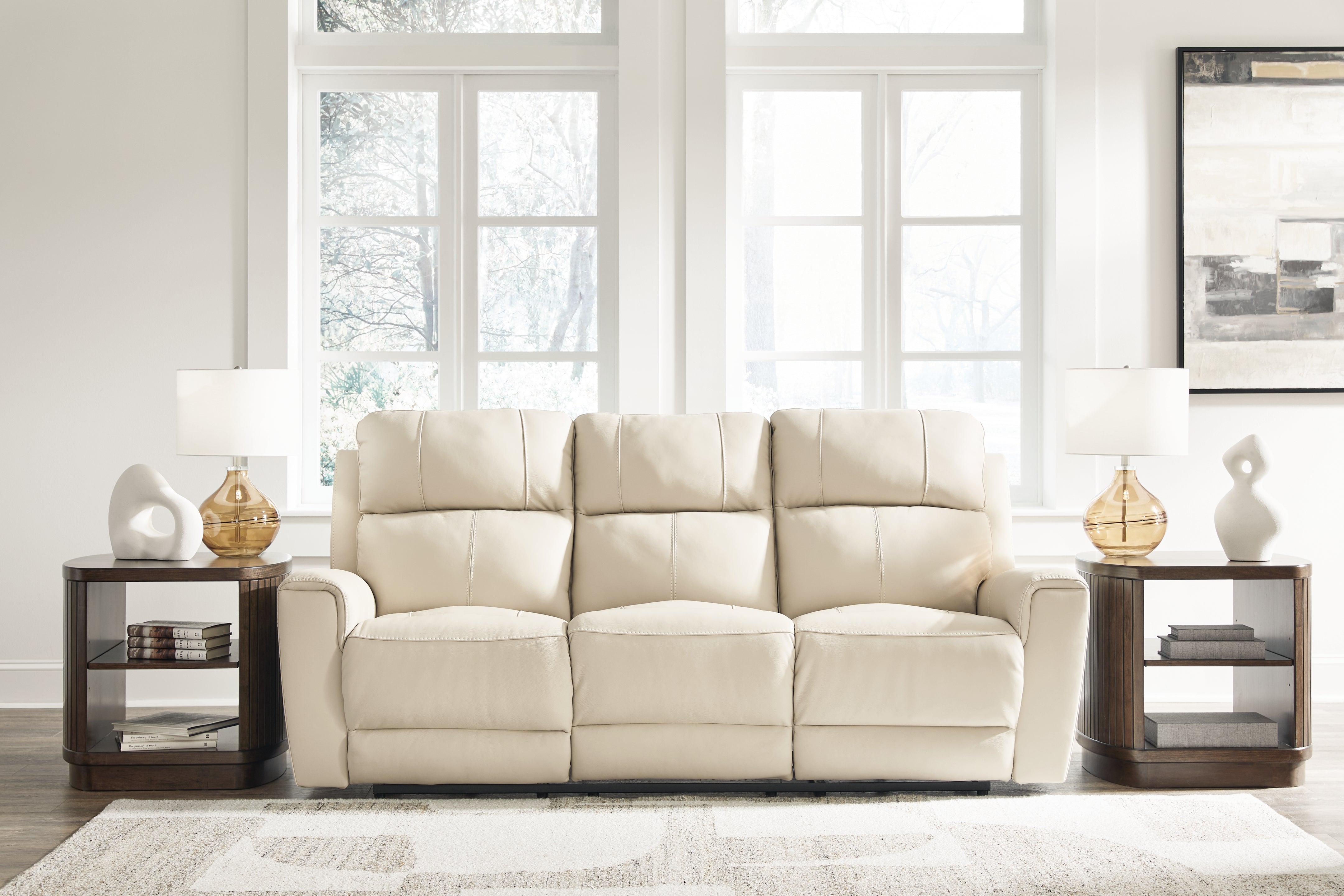 Ashley Dahlmoore Almond Power Reclining Sofa – Luna Furniture