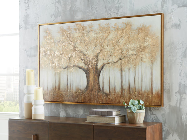 Dalewick Brown/Gray/Gold Finish Wall Art