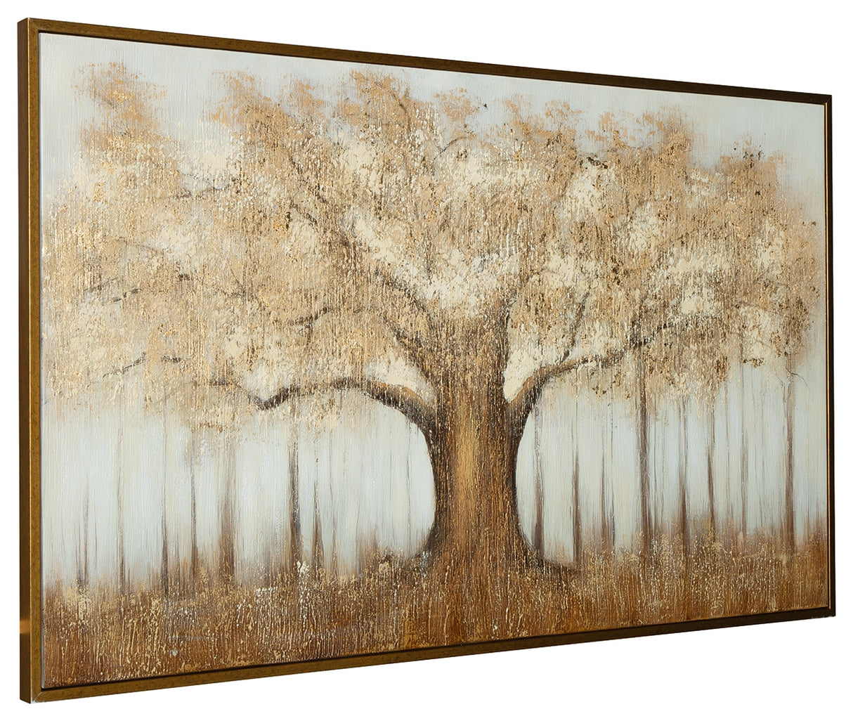 Dalewick Brown/Gray/Gold Finish Wall Art from Ashley - Luna Furniture