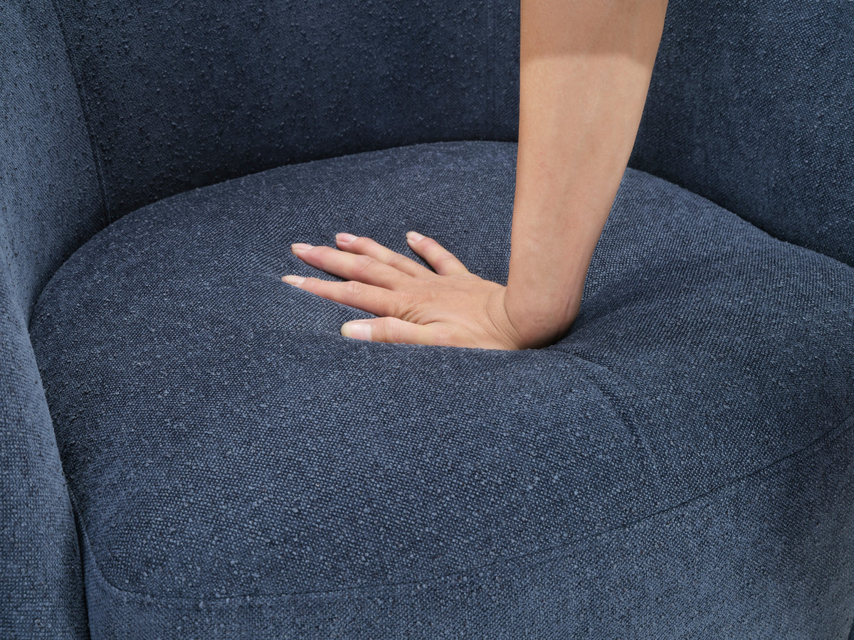 Dalhart Blue Swivel Accent Chair from Homelegance - Luna Furniture