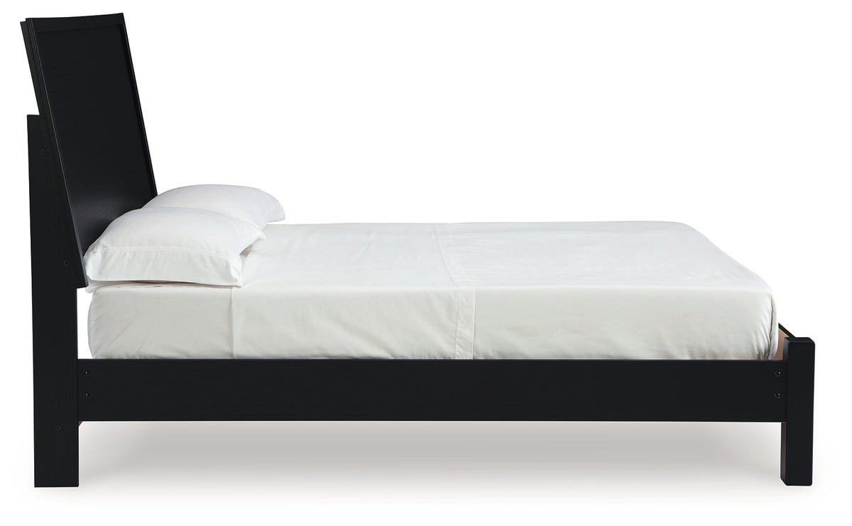 Danziar Black Full Platform Bed from Ashley Furniture - Luna Furniture