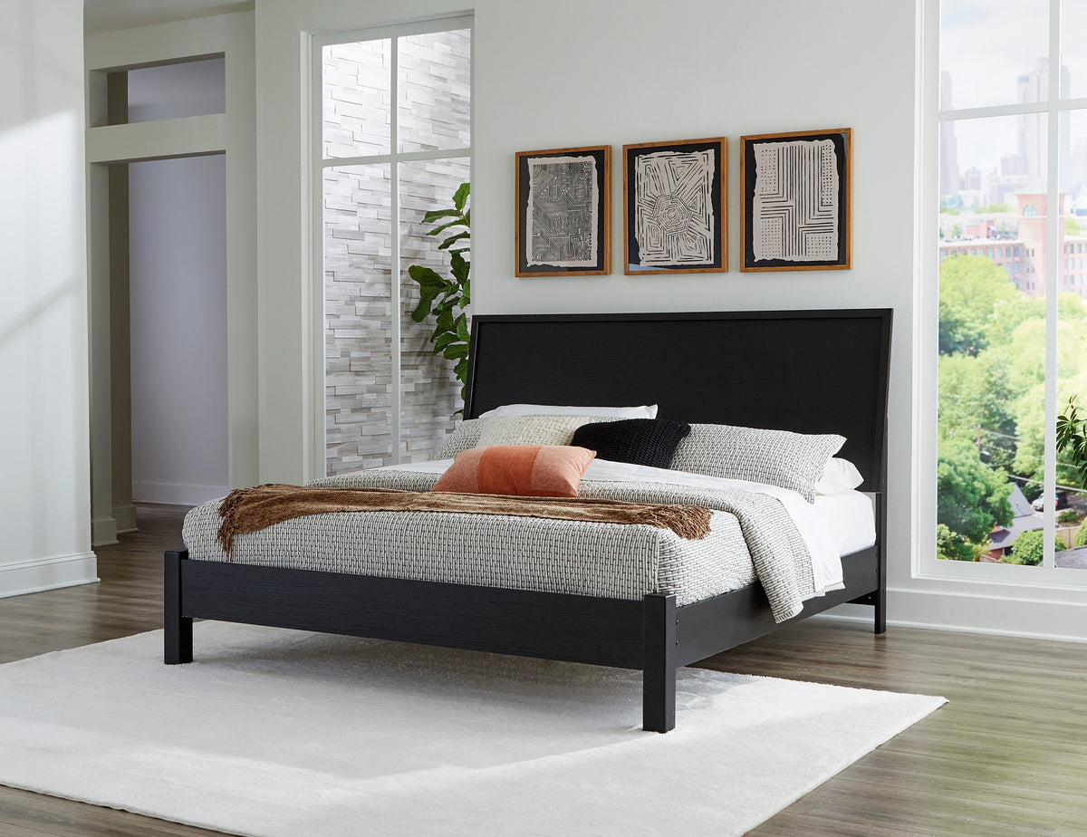 Danziar Black Platform Bedroom Set from Ashley Furniture - Luna Furniture