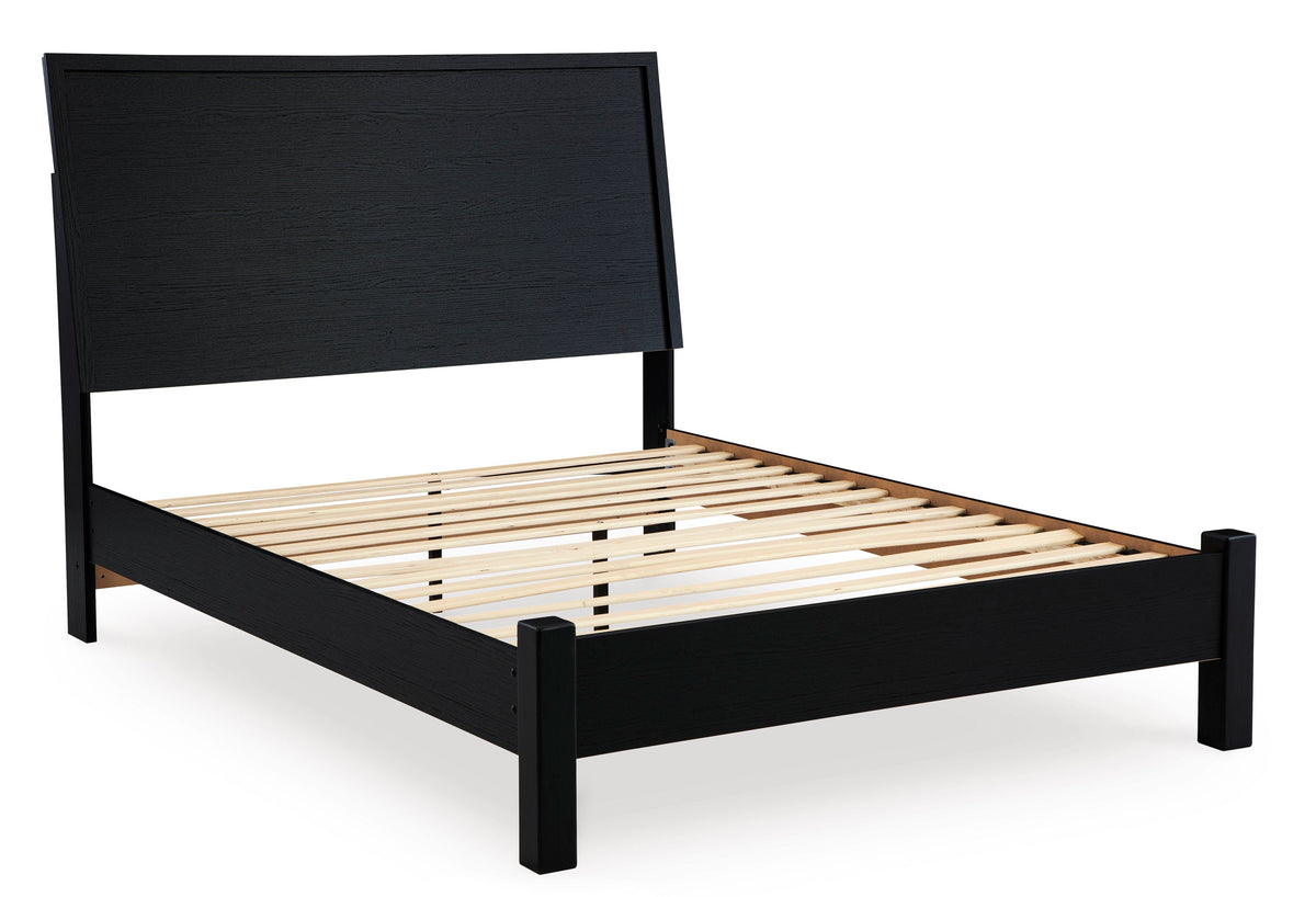 Danziar Black Platform Bedroom Set from Ashley Furniture - Luna Furniture