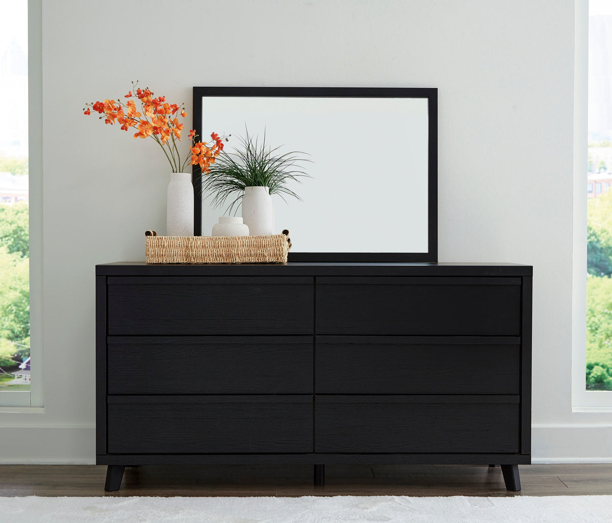 Danziar Black Platform Bedroom Set from Ashley Furniture - Luna Furniture