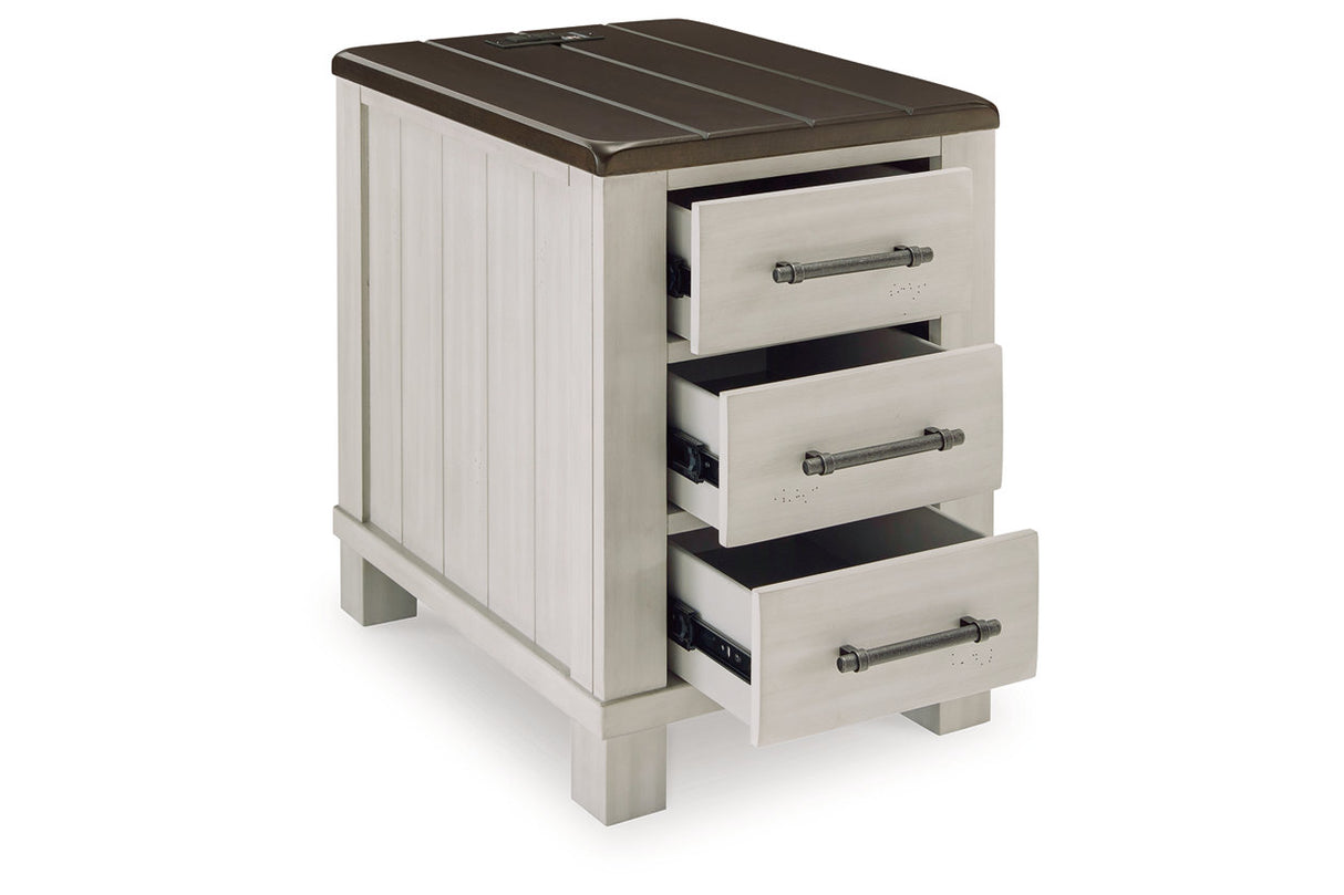 Darborn Gray/Brown Lift-top Coffee Table and 2 Chairside End Tables from Ashley - Luna Furniture