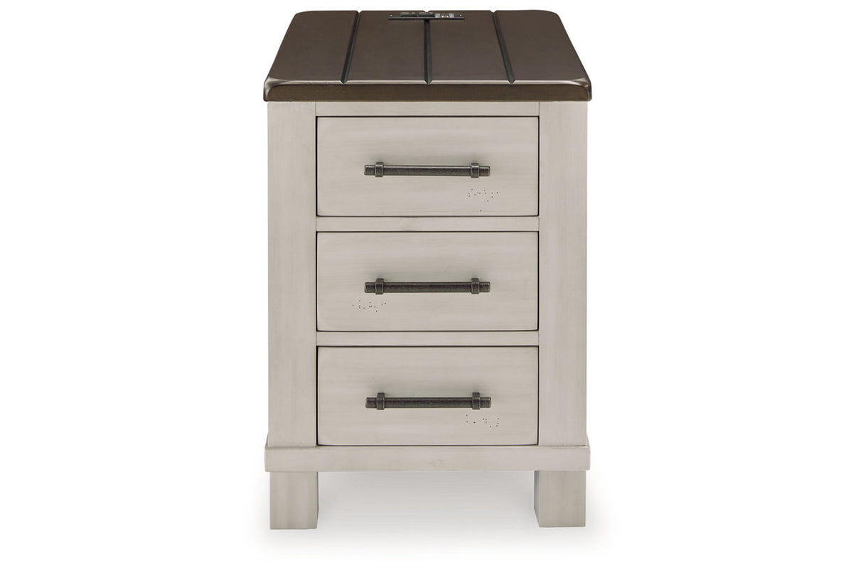 Darborn Gray/Brown Lift-top Coffee Table and 2 Chairside End Tables from Ashley - Luna Furniture