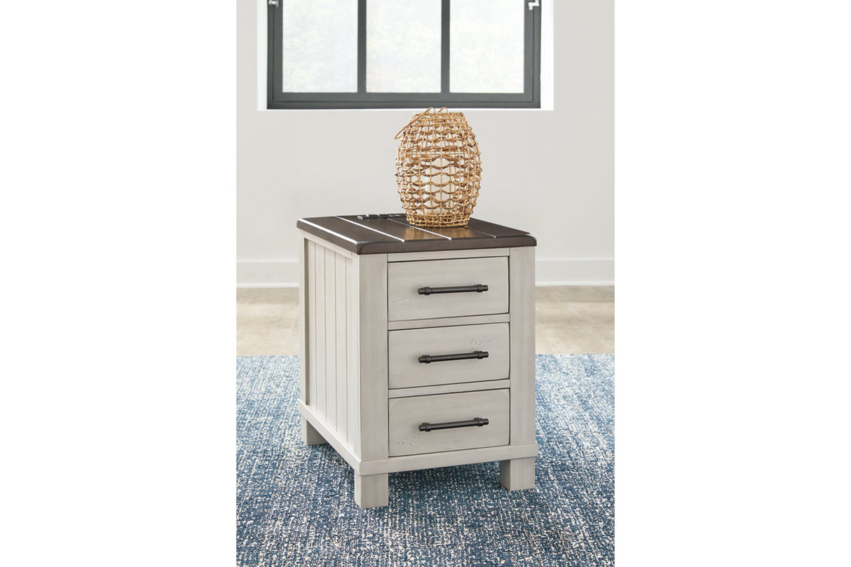 Darborn Gray/Brown Lift-top Coffee Table and 2 Chairside End Tables from Ashley - Luna Furniture