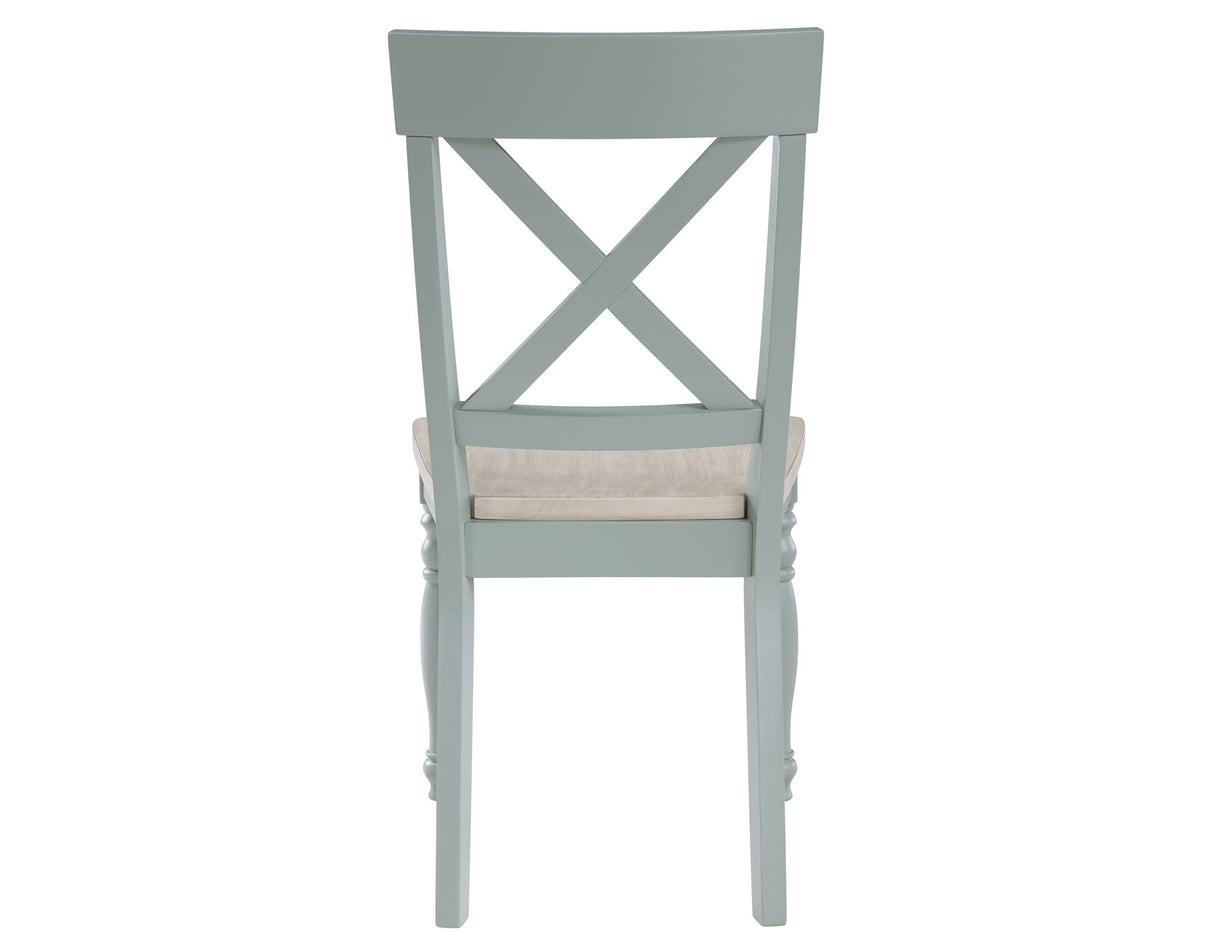 Darcy Mint Green/Natural Round Dining Room Set from Steve Silver - Luna Furniture