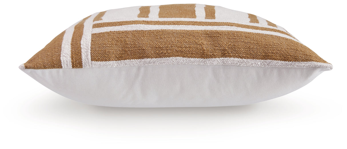 Darrman Ochre/Ivory Pillow (Set of 4) from Ashley - Luna Furniture