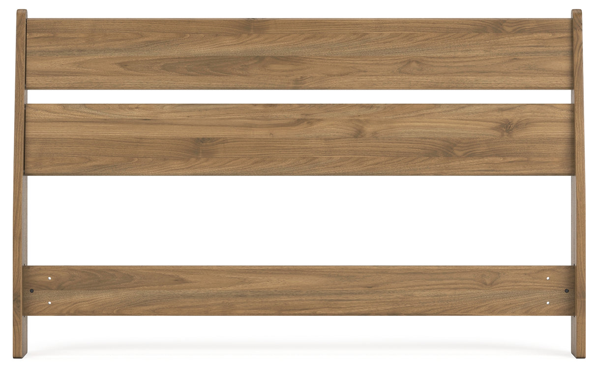 Deanlow Full Panel Headboard with Dresser and Chest in Honey from Ashley - Luna Furniture