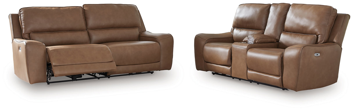 DeepWakes Sofa and Loveseat in Caramel from Ashley Furniture - Luna Furniture