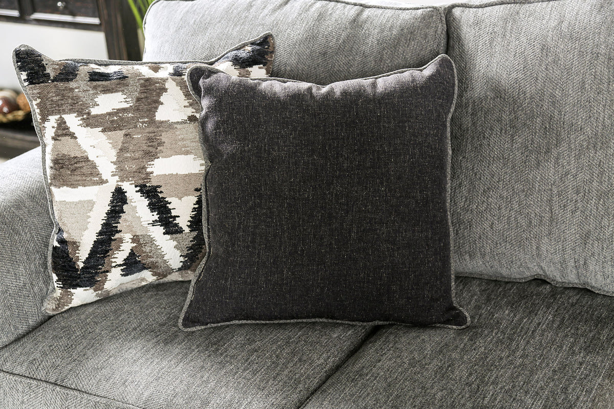 Delgada Graphite Transitional Living Room Set from Furniture of America - Luna Furniture
