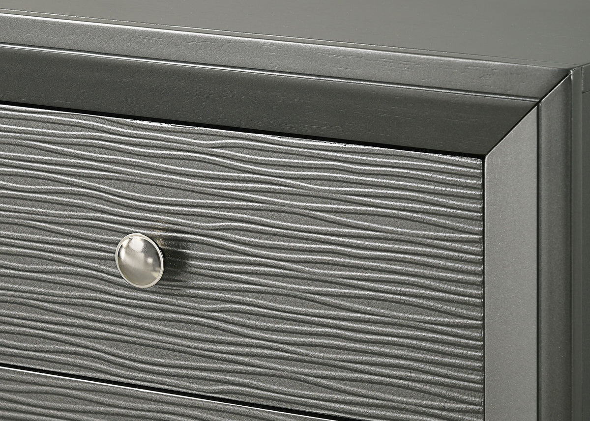Denker Gunmetal Panel Bedroom Set from Crown Mark - Luna Furniture