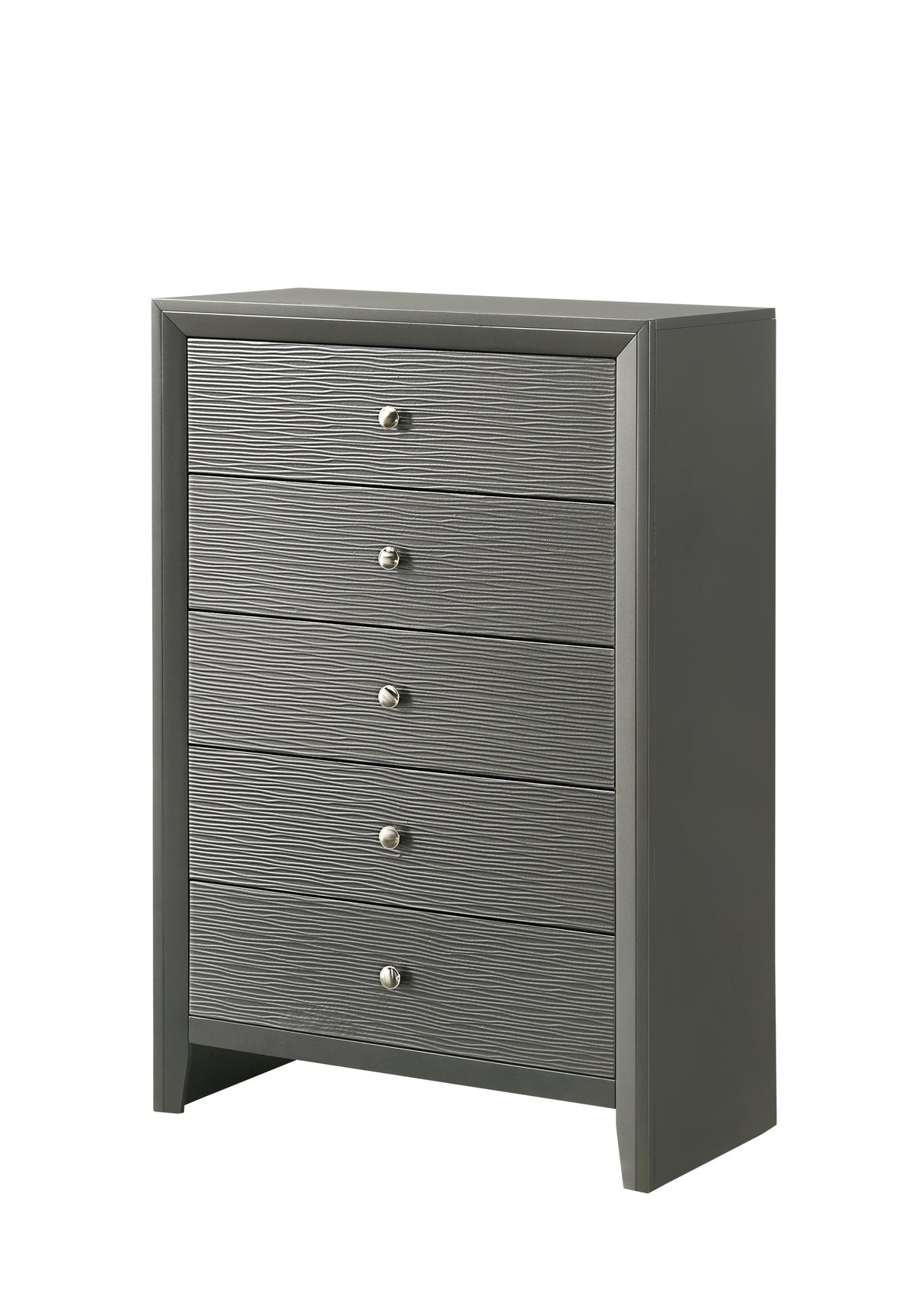 Denker Gunmetal Panel Bedroom Set from Crown Mark - Luna Furniture