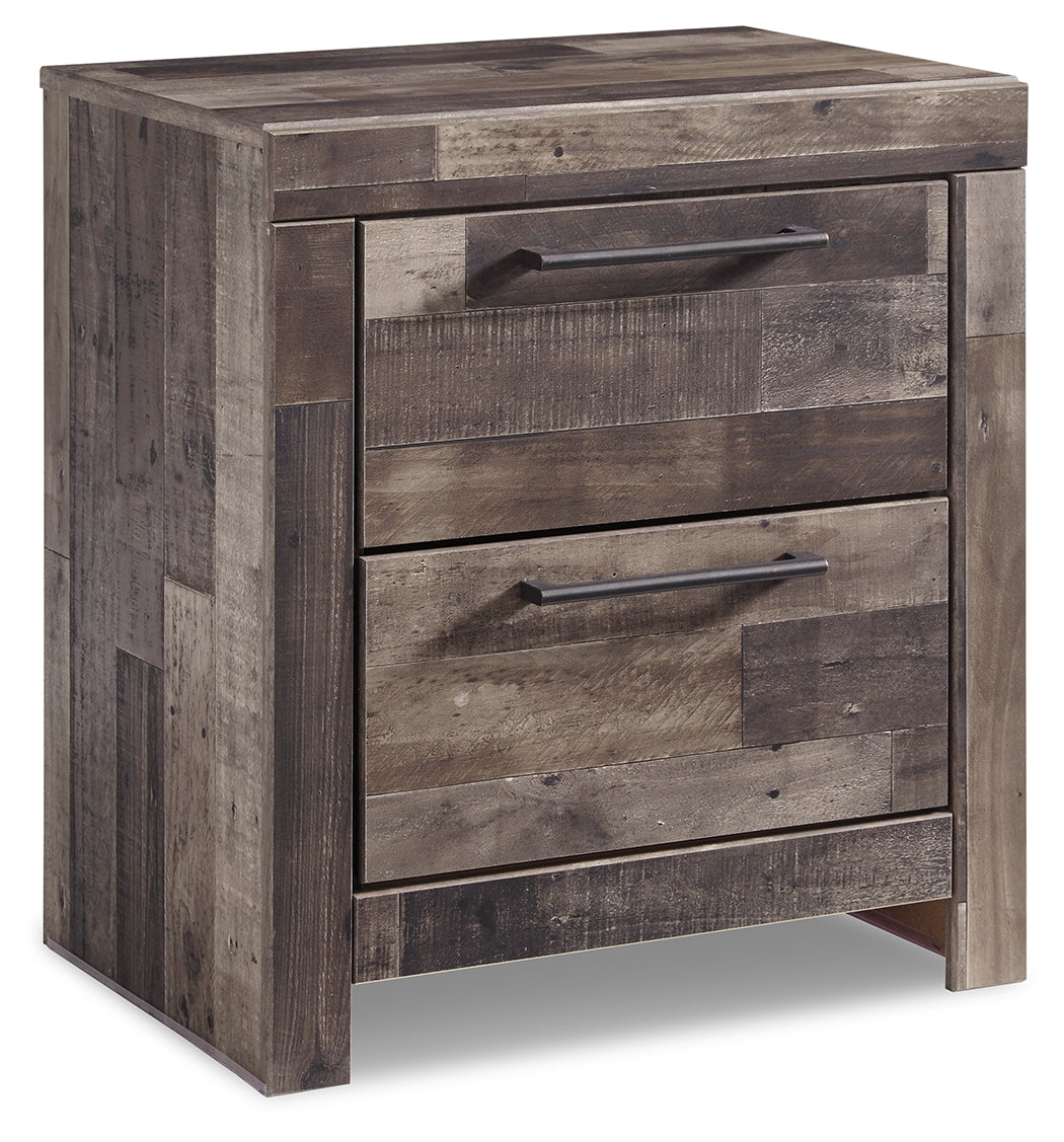 Derekson Multi Gray Queen Panel Storage Bed, Dresser and 2 Nightstand from Ashley - Luna Furniture