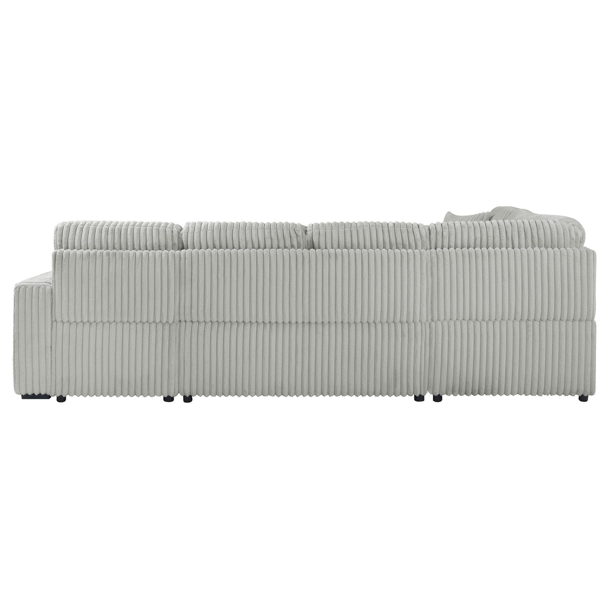 Devonshire Gray Sleeper Sectional Sofa Storage Chaise from Coaster - Luna Furniture