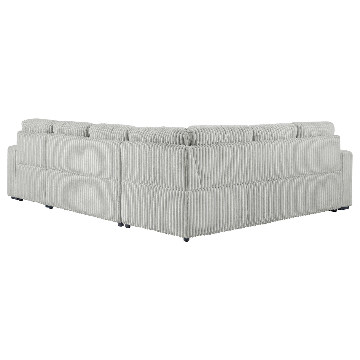 Devonshire Gray Sleeper Sectional Sofa Storage Chaise from Coaster - Luna Furniture