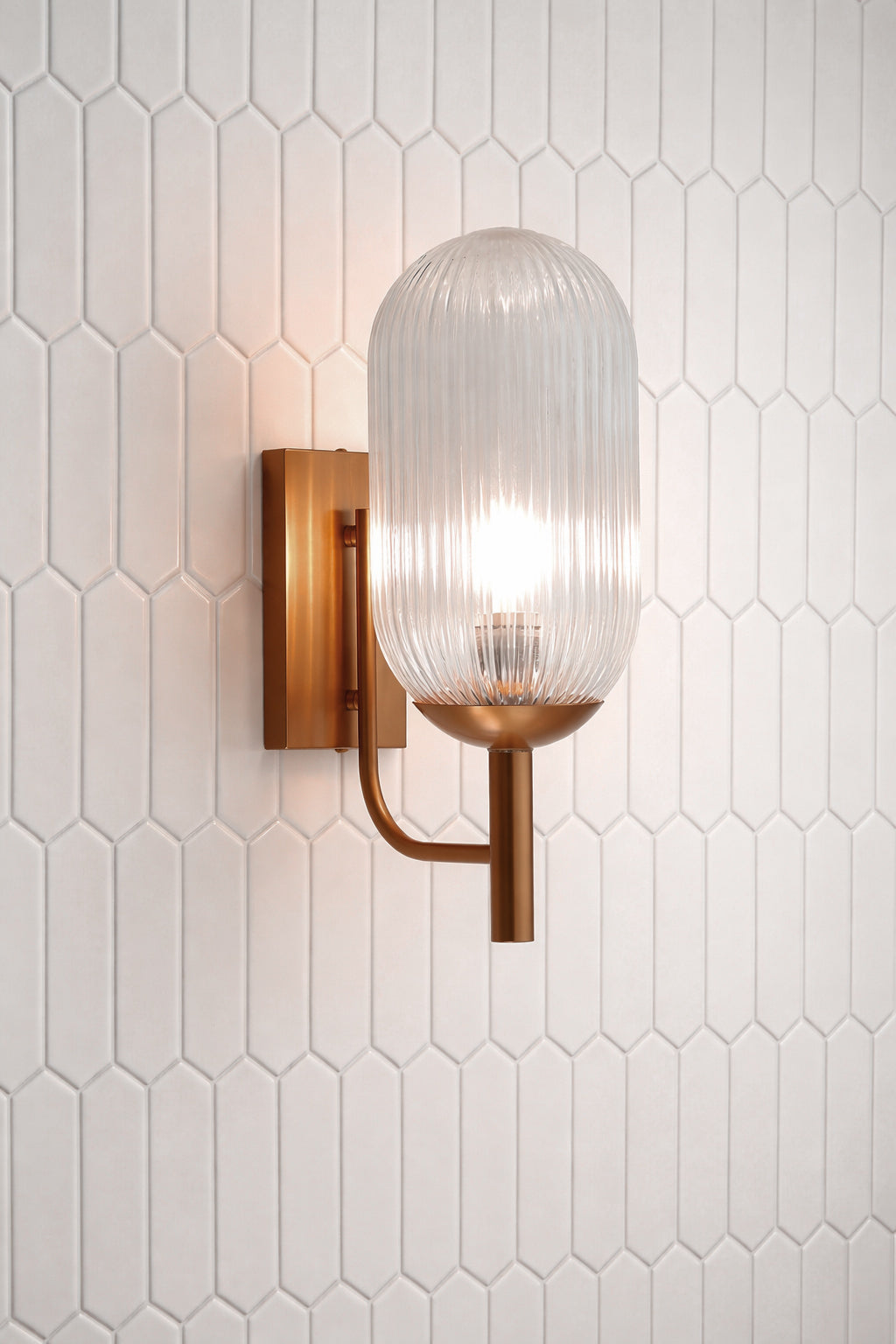 Dewdrop Wall Lamp - Bronze and Clear from Ashcroft Furniture - Luna Furniture