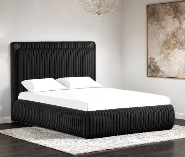 Diana Black King Platform Bed