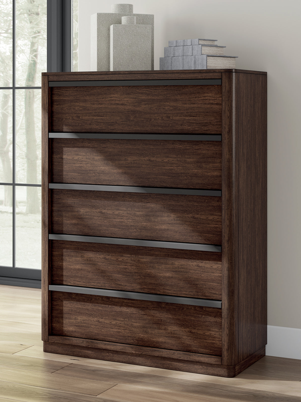 Dilenno Dark Brown Chest of Drawers from Ashley Furniture - Luna Furniture