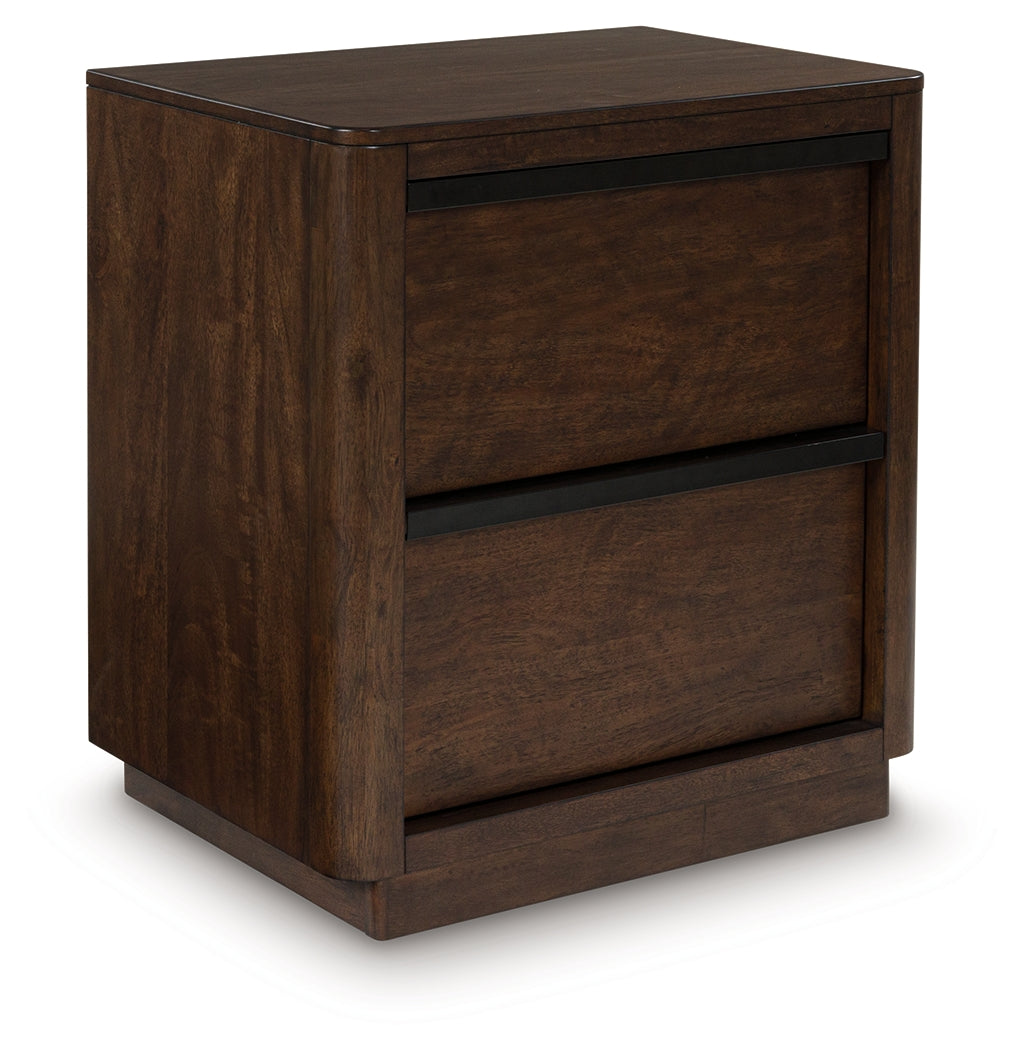 Dilenno Dark Brown Nightstand from Ashley - Luna Furniture