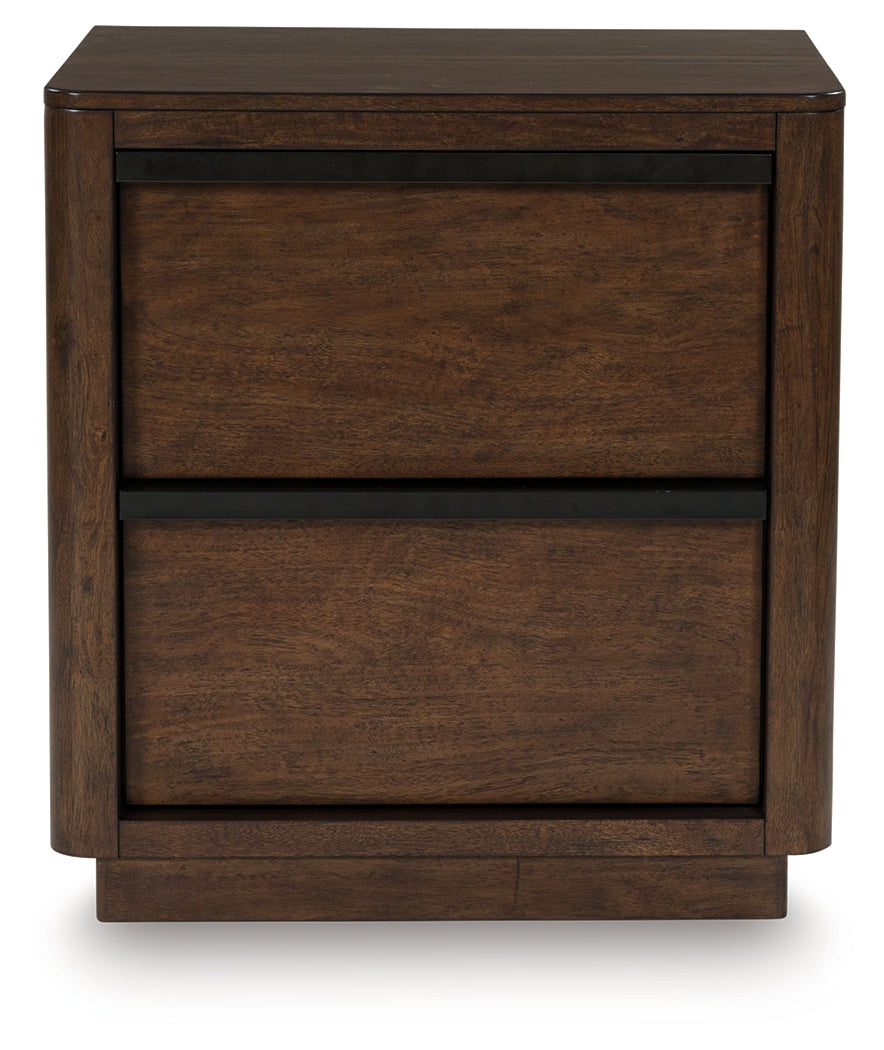 Dilenno Dark Brown Nightstand from Ashley - Luna Furniture