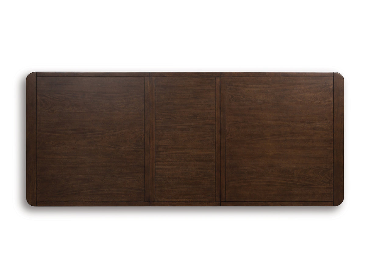 Dilenno Dining Table and 8 Chairs in Dark Brown from Ashley - Luna Furniture