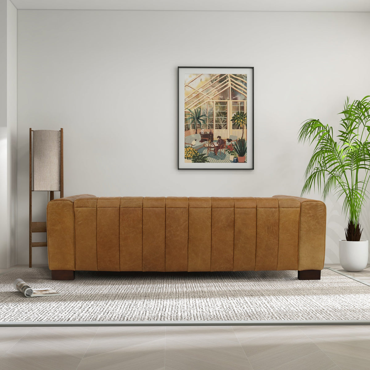 Dixon Waxy Tan Leather Sofa from Ashcroft Furniture - Luna Furniture